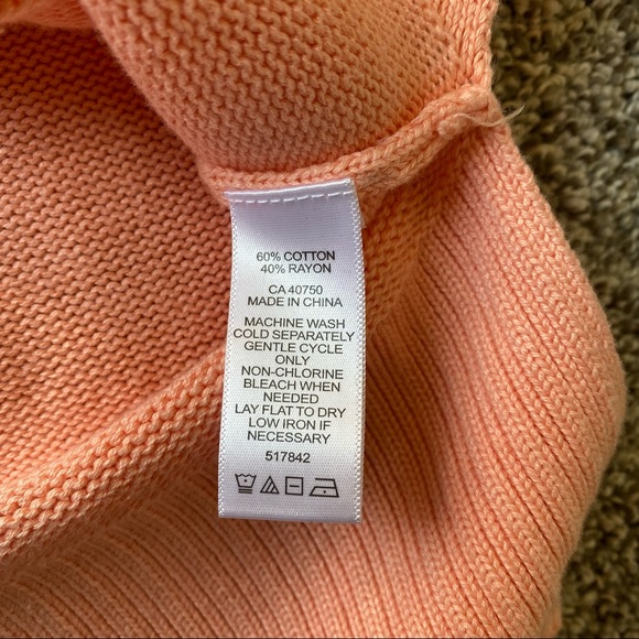 ISAAC MIZRAHI essential knit button up long cardigan in peach pink XS - Picture 9 of 12